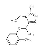 4-乙基-5-[1-(2-甲基苯氧基)乙基]-4H-1,2,4-噻唑-3-硫醇图片