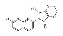 6-(7-Chloro-[1,8]naphthyridin-2-yl)-5-hydroxy-2,3,5,6-tetrahydro-[1,4]oxathiino[2,3-c]pyrrol-7-one结构式