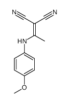 2-[1-(4-methoxyanilino)ethylidene]propanedinitrile Structure