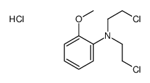 N,N-bis(2-chloroethyl)-2-methoxyaniline,hydrochloride结构式