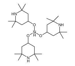 tris[(2,2,6,6-tetramethylpiperidin-4-yl)oxy]silane Structure