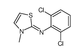 N-(2,6-dichlorophenyl)-3-methyl-1,3-thiazol-2-imine结构式