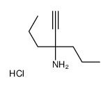 4-ethynylheptan-4-amine,hydrochloride Structure