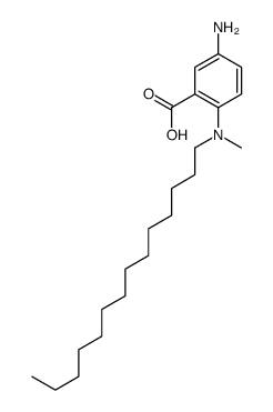 5-amino-2-[methyl(tetradecyl)amino]benzoic acid Structure