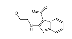 N-(2-methoxyethyl)-3-nitroimidazo[1,2-a]pyridin-2-amine结构式