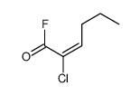 2-chlorohex-2-enoyl fluoride Structure