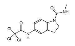 5-(2,2,2-trichloro-acetylamino)-2,3-dihydro-indole-1-carboxylic acid methylamide Structure