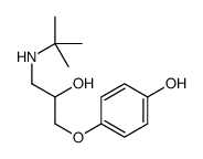 4-[3-(tert-butylamino)-2-hydroxypropoxy]phenol Structure