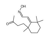 [2,2,6-Trimethyl-6-(3-oxo-butyl)-cyclohex-(Z)-ylidene]-acetaldehyde oxime结构式