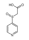 2-pyridin-4-ylsulfinylacetic acid Structure