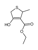 4-Hydroxy-2-methyl-2,5-dihydro-thiophene-3-carboxylic acid ethyl ester结构式