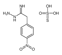 N'-amino-2-(4-nitrophenyl)ethanimidamide,sulfurothioic O-acid结构式