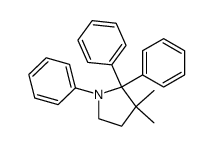 3,3-Dimethyl-1,2,2-triphenylpyrrolidine Structure