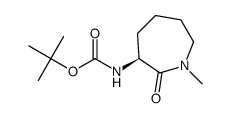 (S)-tert-butyl 1-methyl-2-oxoazepan-3-ylcarbamate Structure