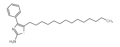 2-Thiazolamine,4-phenyl-5-tetradecyl- Structure