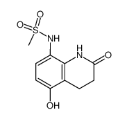 5-hydroxy-8-methanesulfonylamino-3,4-dihydrocarbostyril Structure