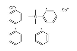 triphenyl-(2-trimethylsilylphenyl)stibanium,chloride Structure