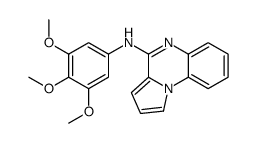 N-(3,4,5-trimethoxyphenyl)pyrrolo[1,2-a]quinoxalin-4-amine结构式