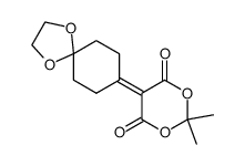 5-(1,4-dioxaspiro[4.5]dec-8-ylidene)-2,2-dimethyl-1,3-dioxane-4,6-dione Structure