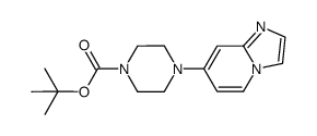 tert-butyl 4-(imidazo[1,2-a]pyridin-7-yl)piperazine-1-carboxylate Structure