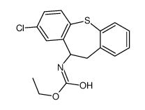 8-Chloro-10-[(ethoxycarbonyl)amino]-10,11-dihydrodibenzo[b,f]thiepin结构式