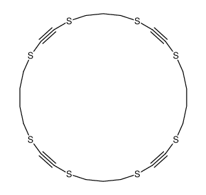 1,4,8,11,16,19,23,26-octathiacyclotriaconta-2,9,17,24-tetrayne Structure