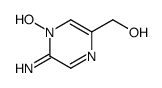 Pyrazinemethanol, 5-amino-, 4-oxide (9CI) structure