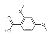 4-methoxy-2-(methylthio)benzoic acid Structure