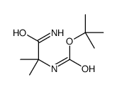 tert-Butyl (1-amino-2-methyl-1-oxopropan-2-yl)carbamate structure