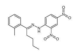 1-o-tolyl-pentan-1-one-(2,4-dinitro-phenylhydrazone) Structure