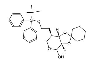 (3a'S,7'R,7a'S)-7'-(2-((tert-butyldiphenylsilyl)oxy)ethyl)tetrahydro-4'H-spiro[cyclohexane-1,2'-[1,3]dioxolo[4,5-c]pyran]-4'-ol结构式