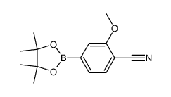 2-methoxy-4-(4,4,5,5-tetramethyl-[1,3,2]dioxaborolan-2-yl)-benzonitrile Structure