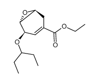 (1S,5R,6R)-5-(1-ethyl-propoxy)-7-oxa-bicyclo[4.1.0]hept-3-ene-3-carboxylic acid ethyl ester结构式