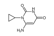 6-amino-1-cyclopropylpyrimidine-2,4(1H,3H)-dione结构式