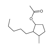 (3-methyl-2-pentylcyclopentyl) acetate结构式