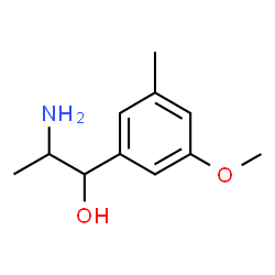 Benzenemethanol, alpha-(1-aminoethyl)-3-methoxy-5-methyl-, (R*,S*)- (9CI)结构式