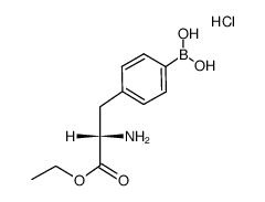 (S)-(4-(2-amino-3-ethoxy-3-oxopropyl)phenyl)boronic acid hydrochloride结构式