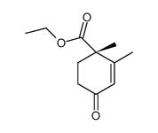 ethyl (1S)-1,2-dimethyl-4-oxocyclohex-2-ene-1-carboxylate Structure