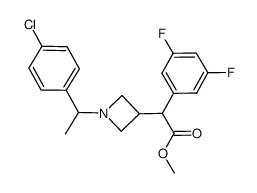 methyl {1-[1-(4-chlorophenyl)ethyl]azetidin-3-yl}(3,5-difluorophenyl)acetate Structure