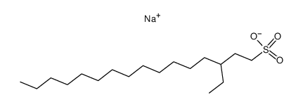 Na-3-Ethyl-hexadecansulfonat结构式