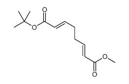 8-O-tert-butyl 1-O-methyl octa-2,6-dienedioate Structure