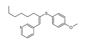 3-[2-(4-methoxyphenyl)sulfanyloct-1-enyl]pyridine Structure