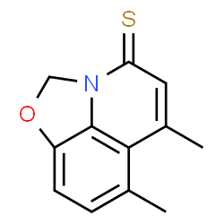 2H,4H-Oxazolo[5,4,3-ij]quinoline-4-thione,6,7-dimethyl-结构式