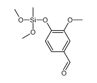 4-[(dimethoxymethylsilyl)oxy]-3-methoxybenzaldehyde Structure