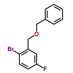 2-[(Benzyloxy)methyl]-1-bromo-4-fluorobenzene Structure