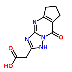 (8-OXO-5,6,7,8-TETRAHYDRO-4H-CYCLOPENTA[D][1,2,4]-TRIAZOLO[1,5-A]PYRIMIDIN-2-YL)-ACETIC ACID structure