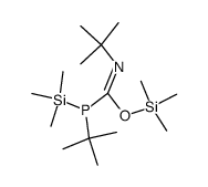 trimethylsilylN,1-di-tert-butyl(trimethylsilyl)phosphanecarbimidate Structure