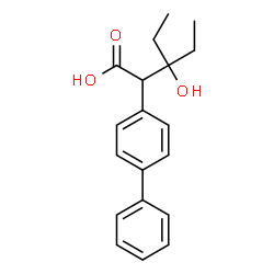 alpha-(1-Ethyl-1-hydroxypropyl)-biphenylacetic acid, (-)- picture