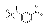 N-methyl-N-(3-nitrophenyl) methanesulfonamide Structure