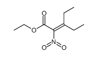 3-ethyl-2-nitro-pent-2-enoic acid ethyl ester结构式